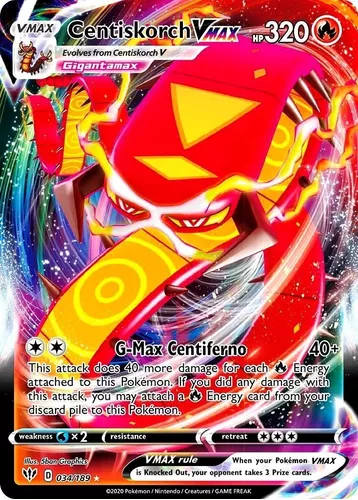 20 Cartas Pokemon Vmax Sem Repetir + 1 Carta Charizard Vmax