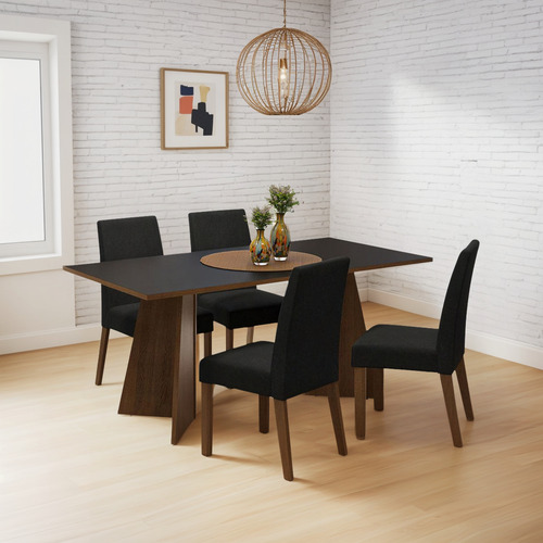 Mesa De Comedor Con Mesa Y 4 Sillas April Madesa Mn 01