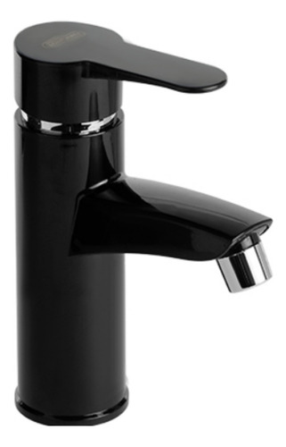 Mezcladora Monomando Lavabo Negro 19cm Aquaway Baño Grifo