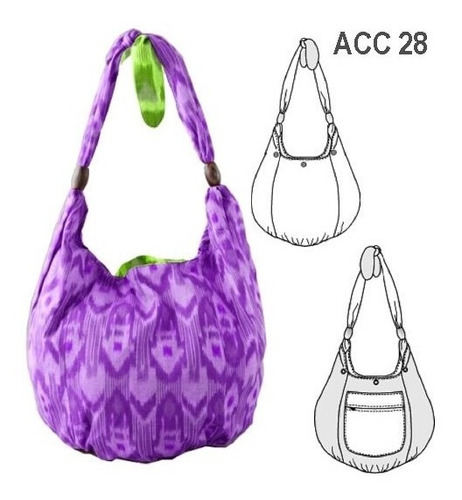 ( Moldes De Ropa)  Bolso Reversible Acc 0928