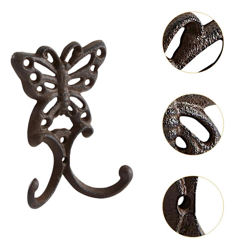Gancho De Pared Costilla De Hierro Fundido Rack Para De