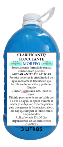 Clarificante Floculante Mantenimiento Piscinas 3 Litros