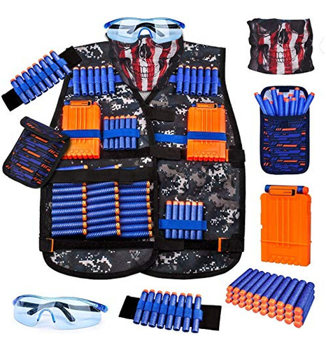 Kit De Chaleco Tactico Para Lanzadardos Nerf Serie N-strike