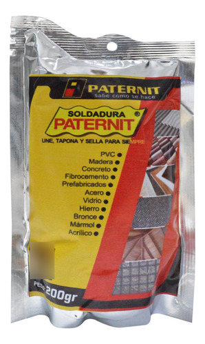 Soldadura Paternit 200 Grs (1/16) Masilla (bolsa) (pb3100-15