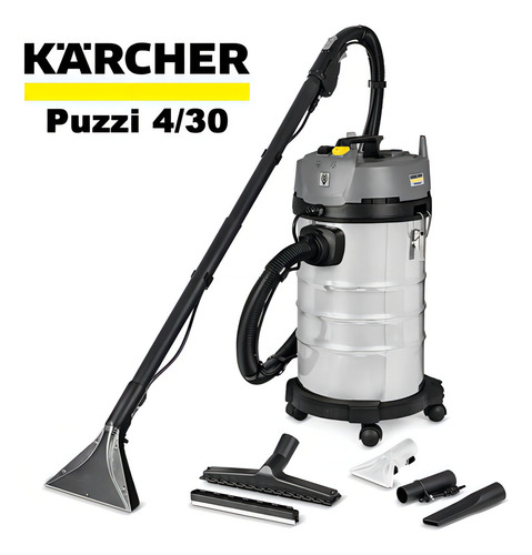 Lavadora Y Aspiradora Karcher 430 Tapizados 1600w Inox Dimm Color Plateado