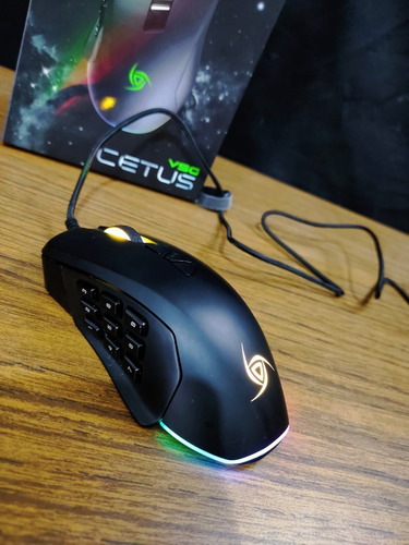 Imagen 3 de 9 de Mouse Gaming Vsg Cetus Modular Rgb, Macros Y Software