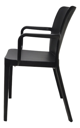 Silla De Comedor Biella Con Brazos De Plástico Resistente