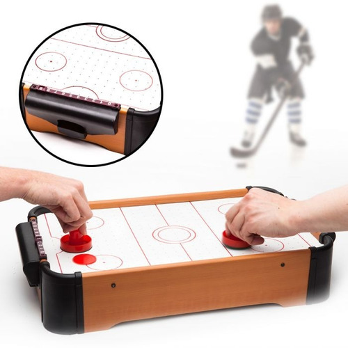 Juego Mini Air Hockey Con Ventiladores