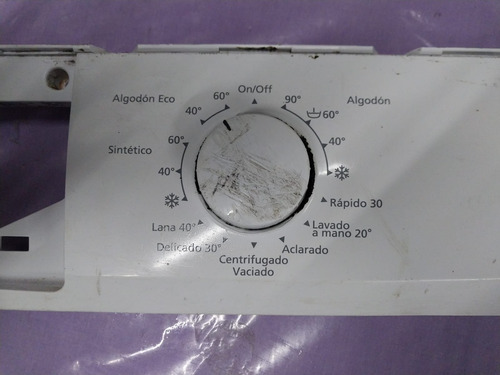 Frente Panel Botonera De Lavarropas Top House Ev 6100 Usado (Usado)