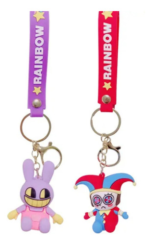 2 Llaveros Jax Pomni Circo Digital Amaizing Circus Animini