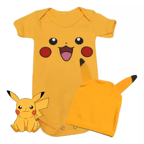 Fantasia Pikachu Pokémon Mesversário Bebê