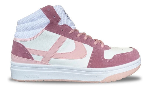 Tenis Panam Bota Tepoz Leyenda Rosa Moda Mujer. 