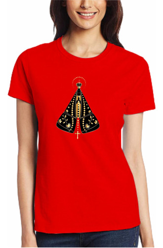 Camiseta Básica Nossa Senhora Aparecida Mãe Santa Oração