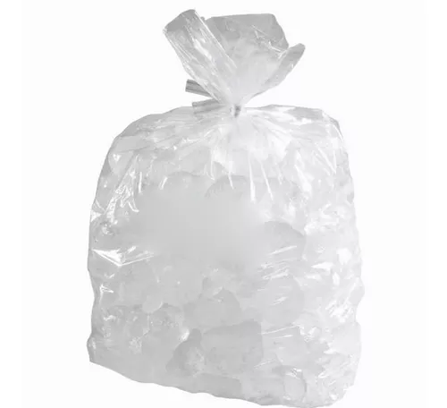  Bolsas de hielo de plástico transparente de 13.5 x 28 (1.75)  mil 20 lbs. Bolsas de hielo de plástico de baja densidad/MET (500 bolsas) :  Industrial y Científico