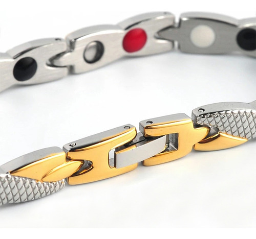 Pulsera De Titanio Magnética Ajustabl Reducción Del Dolor