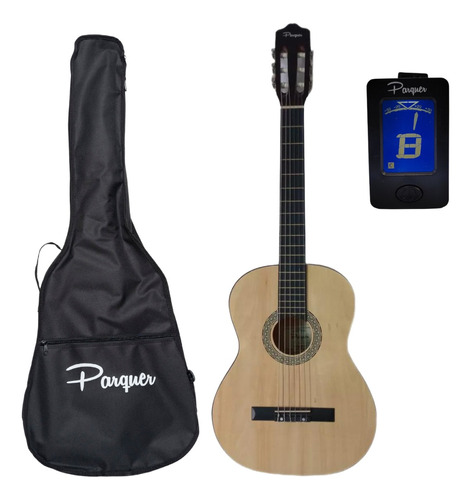 Guitarra Clasica Criolla Parquer Colores + Funda + Afinador