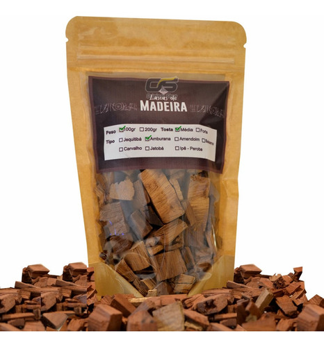 Lascas De Carvalho Europeu (wood Chips) 100g - Tosta Média