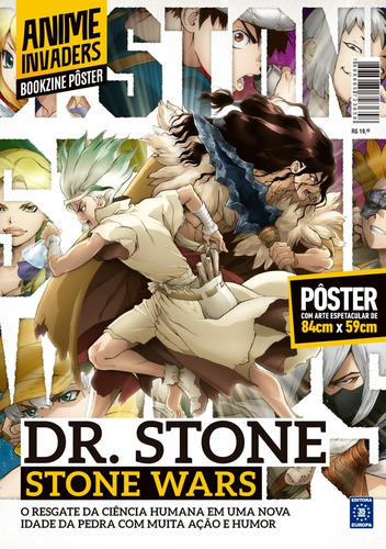 Superpôster Anime Invaders - Dr. Stone: Stone Wars, de a Europa. Editora Europa Ltda., capa mole em português, 2021