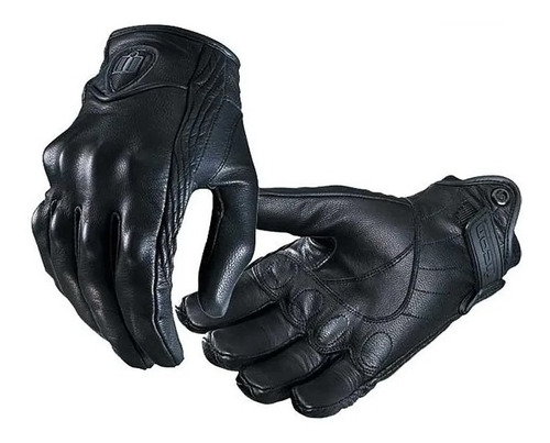 Guantes Icon Persuit Liso O Perforado Cuero Moto Protección