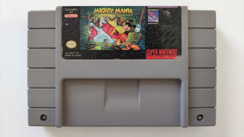 Mickey Mania Original Super Nintendo Snes Cartucho Fita Jogo