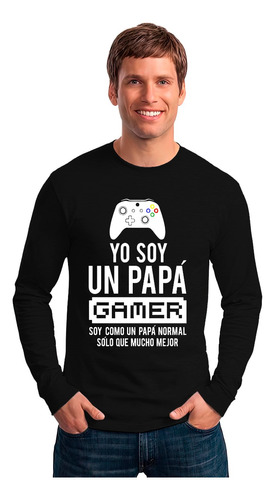 Polera Manga Larga Dia Del Padre Juegos Yo Soy Un Papa Gamer