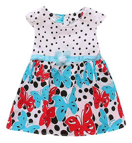 Vestido En D Para Recién Nacidas Y Niñas Pequeñas, Estampado