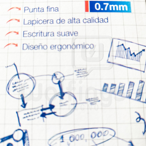 Caja X50 Lapicera Birome Tinta Azul Cristal Pen Punta Fina