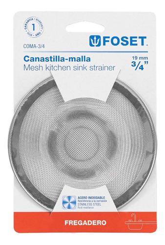 Kit 2 Canastillas Malla 3/4 P/fregadero, Foset
