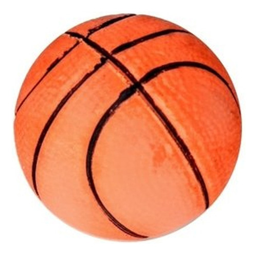 Bolinha Pra Cachorro De Borracha Maciça Esportes Thepets 6cm Cor Basquete