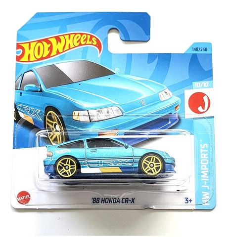 Hot Wheels Carro Honda Cr-x 1988 Original Colecciónable