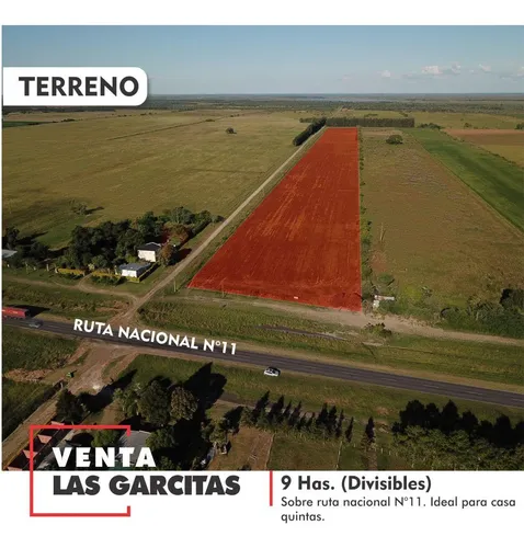 Venta Campo En Las Garcitas Sobre Ruta Nac. N°11