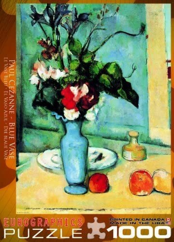 Eurographics Blue Vase By Cezanne - Puzzle De 1000 Piezas
