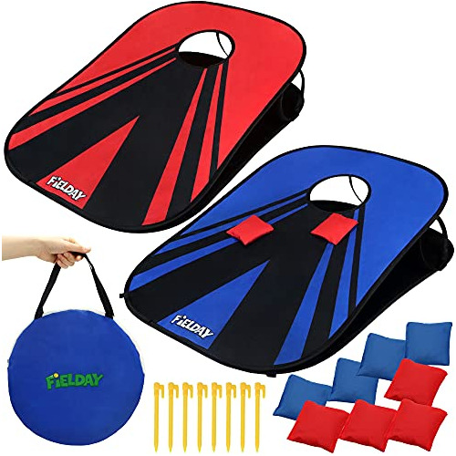 Juego De Juegos Portátil Cornhole Yard Tableros Cornho...