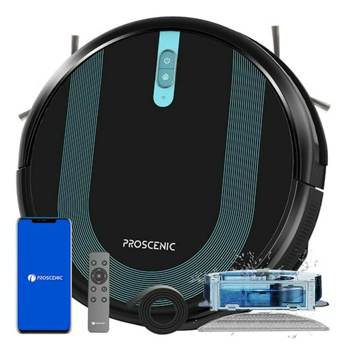 Robo Aspirador Y Fregasuelos Wifi 850t Compatible Con Suelos