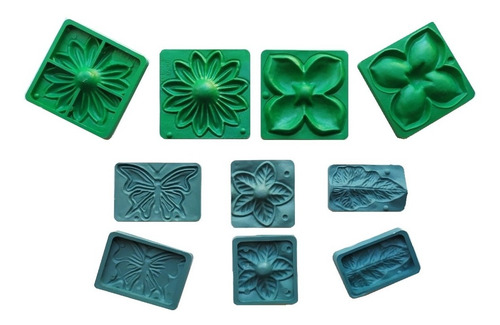 Imagen 1 de 5 de Moldes Para Flores Con Goma Eva Frisadores Frisador Set X 5