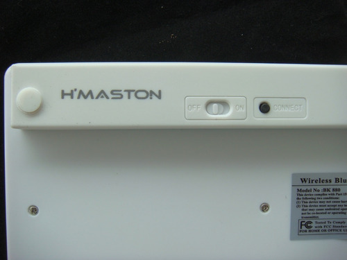 Teclado Sem Fio H'maston Jp101 Bluetooth para Celular E Pc top Cor de teclado Preto