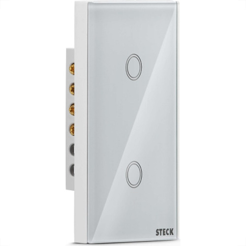 Interruptor Steck Smarteck 2 Modulos Touch Wi-fi Bivolt Bran