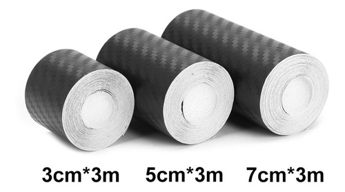 Fita Adesivo Fibra De Carbono Anti Risco Fosco Largura: 3 Cm