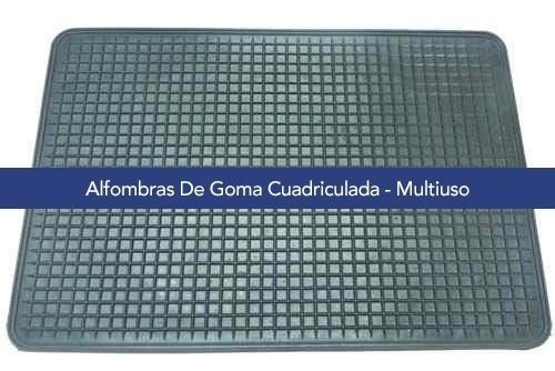 Imagen 1 de 4 de Alfombras Goma Cuadriculada Multiuso 49cm X 69cm Cardelino