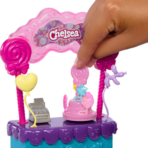 Barbie Set Game Stacie To The Rescue Chelsea Candy Station colorido multicolorido HRM07