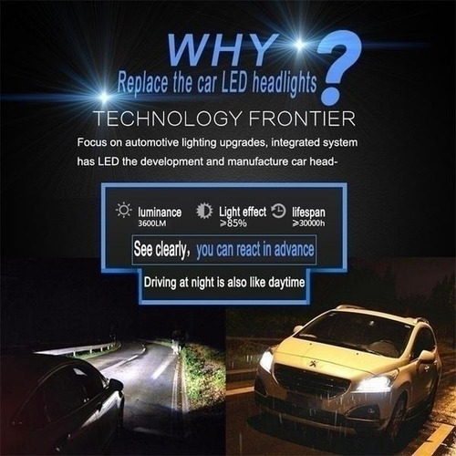 Kit Super Led 6k Lúmenes Par Xenon H4h1h7