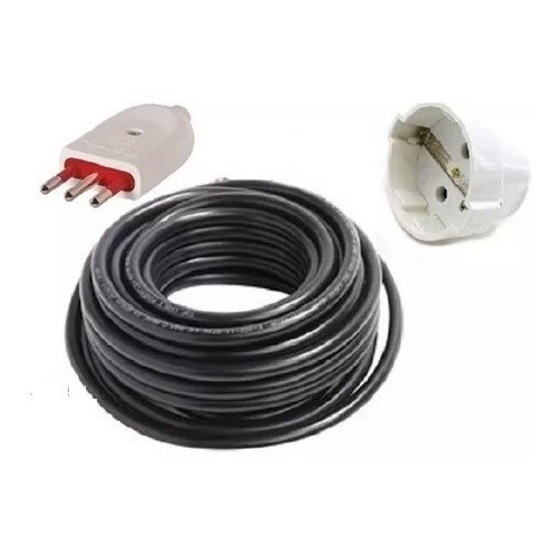 Alargue Armado 10mts Goma 3x1 Con Fichas Incluidas Conatel 