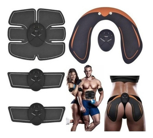 Kit Cinto Estimulador Tonificador Abdominal E Gluteos Usb