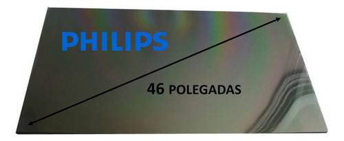 Filme Polarizador Tv Compatível C/ Philips 46 Polegadas