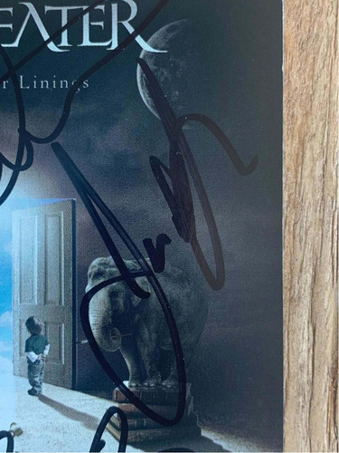 Cd Dream Theater Black Clouds Autografiado X Banda Completa