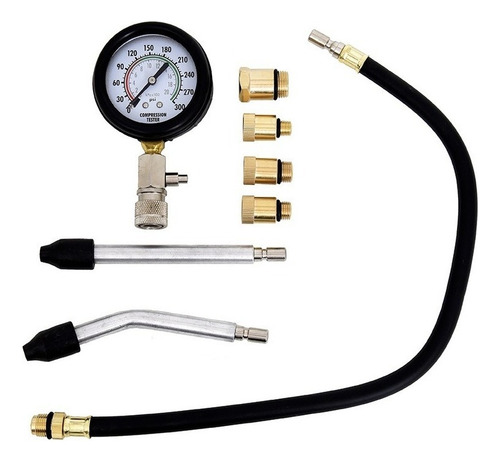 Medidor De Compressão Motor Carros E Motos Mc-1800i Planatc