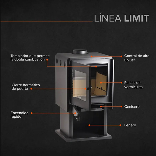 Calefactor Bosca A Leña Limit 360