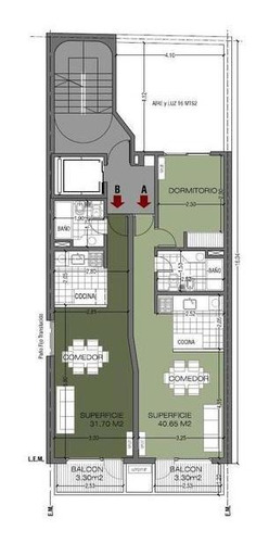 Imagen 7 de 19 de Departamento Monoambiente - Barrio Martin