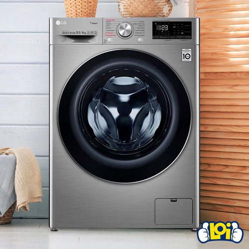 Lavasecadora LG Wd10 Acero Inox 10.5kg Wifi Smart Loi