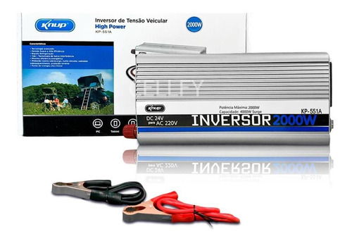 Inversor De Tensão 24v Para 220v 2000w Conversor Energia